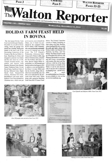Library Dinner article Image